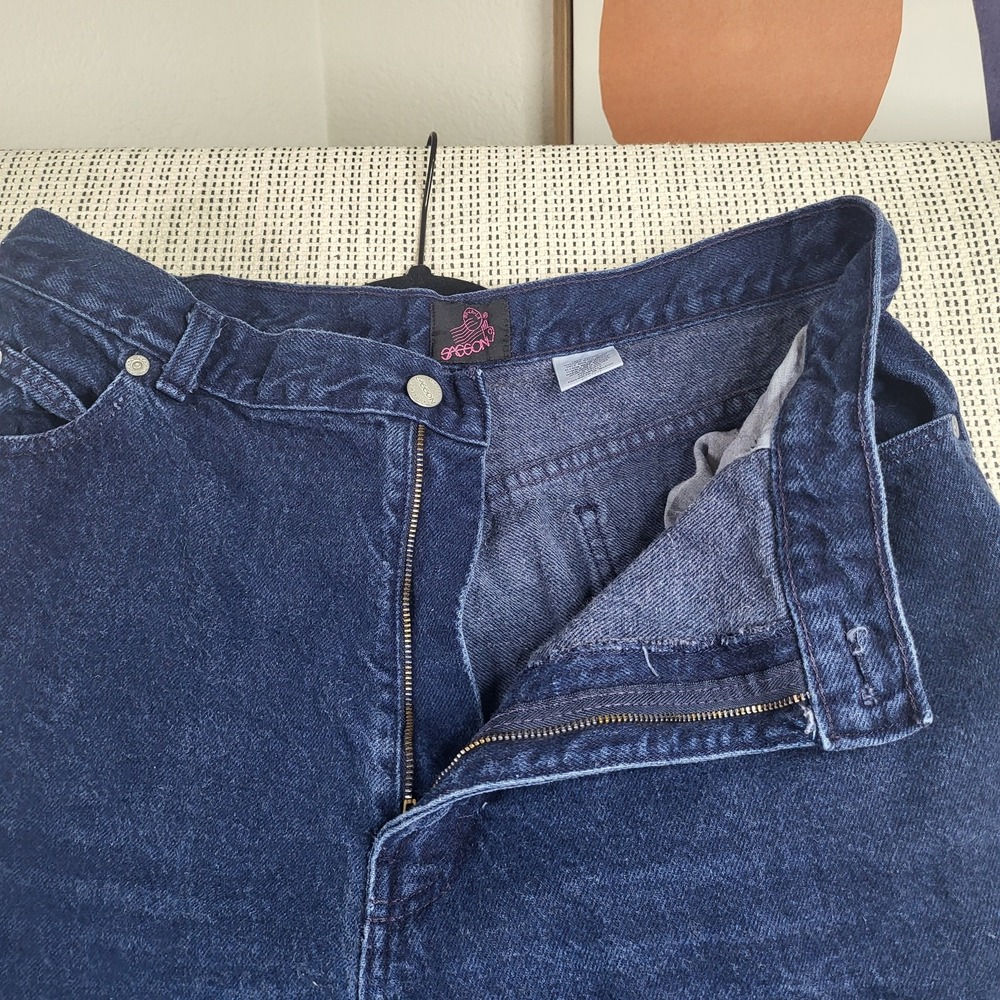 Vintage Sasson Jeans Womens 17/18 Blue High Waist Tapered Denim Classic 90s Y2K